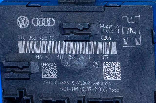 Styreenhet dør høyre bak til Audi A4 2007-2014 (Type IV) (B8) (B8) (VAG|8T0 959 795 Q|)