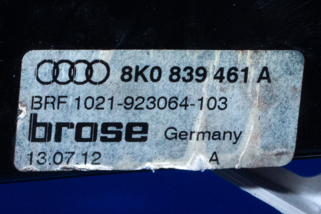 Ruteheis venstre bak til Audi A4 2007-2014 (Type IV) (B8) (B8) (VAG|8K0 959 811 A|)
