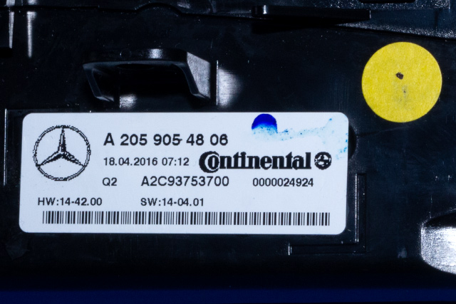 Varmeapparat betjening til Mercedes GLC 2015-2022 (X253) (X253) (MERCEDES|A 205 905 48 06|)