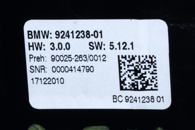 Varmeapparat betjening til BMW 5-Serie 2010-2017 (F10/F11) (F10/F11) (BMW|9 241 238|)