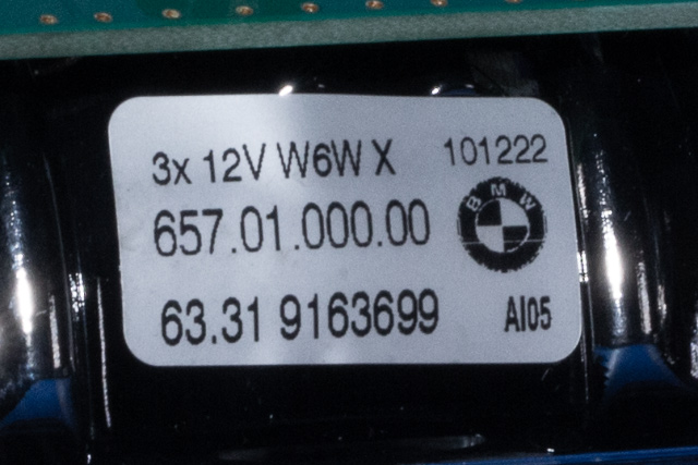 Taklyspanel til BMW 5-Serie 2010-2017 (F10/F11) (F10/F11) (BMW|63.31-9 163 699|)
