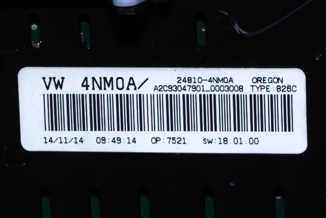 Instrumentpanel til Nissan Leaf 2011-2017 (Type I)  (NISSAN|24810-4NM0A|)