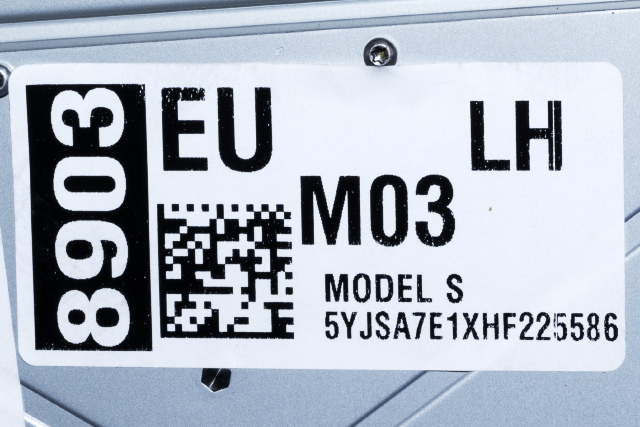 Multimedia display (MCU - Media Controller Unit) til Tesla Model S 2016-2021 (Fase 2) (TESLA|1045006-03-D|)