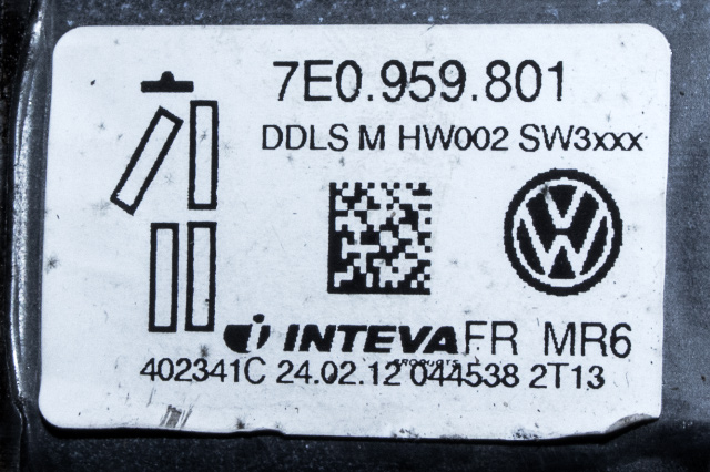 Ruteheis venstre foran til VW Transporter / Caravelle 2009-2015 (Fase 2) (T5) (T5) (VAG|7E0 959 801|)