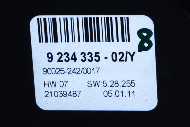 Varmeapparat betjening til BMW X5 2007-2013 (E70) (E70) (BMW|9 234 335|)
