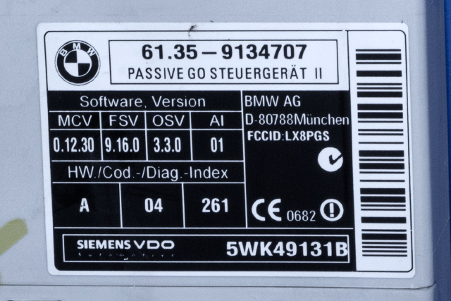 Styreenhet diverse til BMW X5 2007-2013 (E70) (E70) (BMW|9 134 707|)