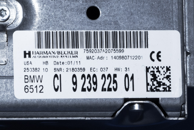Bilstereo navigasjon til BMW X5 2007-2013 (E70) (E70) (BMW|9 239 225|)