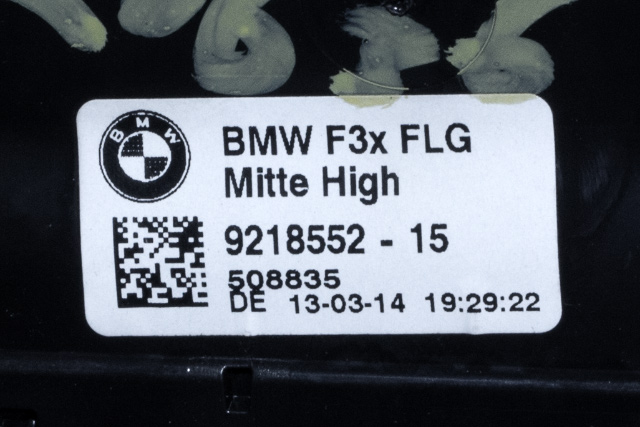 Dashbord friskluftdyse midtkonsoll til BMW 3-Serie 2012-2018 (F30/F31/F34) (F30/F31/F34) (BMW|9 218 552-15|)