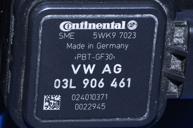 Luftmengde/luftmassemåler til VW Caddy 2010-2015 (Type III, Fase 2) (VAG|03L 906 461|)