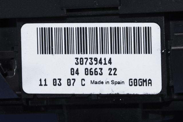 Bryter lys til Volvo V70 2007-2013 (Type III, Fase 1) (VOLVO|30739414|)