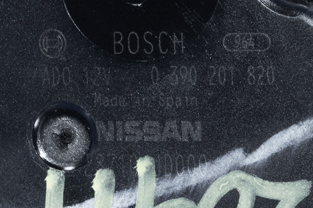 Viskermotor bakrute til Nissan Qashqai 2007-2010 (Type I, Fase 1)  (BOSCH|0 390 201 820|28710-JD000|)