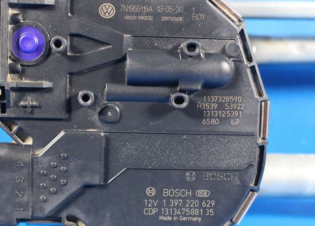 Viskermotor frontrute komplett m/overføring til VW Sharan 2010-->> (Type II)  (VAG|7N1 955 119 A|)
