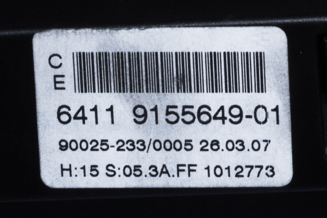 Varmeapparat betjening til BMW 5-Serie 2003-2010 (E60/E61) (E60/E61) (BMW|9 155 649|)