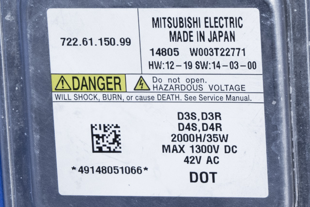 Styreenhet xenon/ballast til Volvo V40 2012-2019 (MITSUBISHI|W003T22771|)