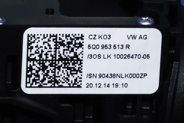Bryter combi til Škoda Octavia 2013-2016 (Type III, Fase 1)  (VAG|5Q0 953 507 AC|)
