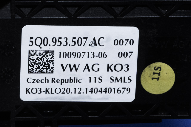 Bryter combi til Škoda Octavia 2013-2016 (Type III, Fase 1)  (VAG|5Q0 953 507 AC|)