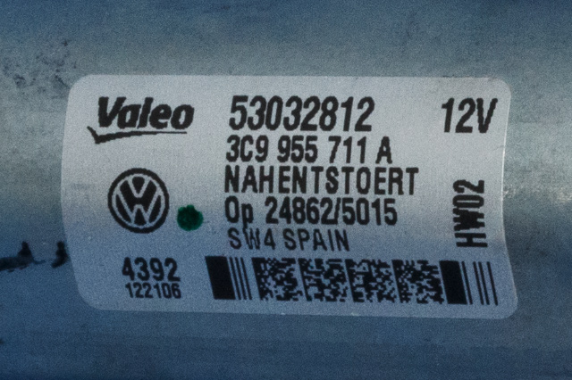 Viskermotor bakrute til VW Passat 2011-2015 (B7) (B7) (VAG|3C9 955 711 A|)
