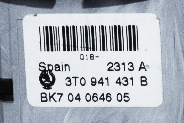 Bryter lys til Škoda Superb 2008-2015 (Type II)  (VAG|3T0 941 431 B|)