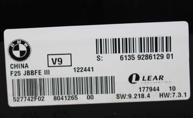 Styreenhet diverse til BMW X3 2010-2017 (F25) (F25) (BMW|61.35-9 286 129|)