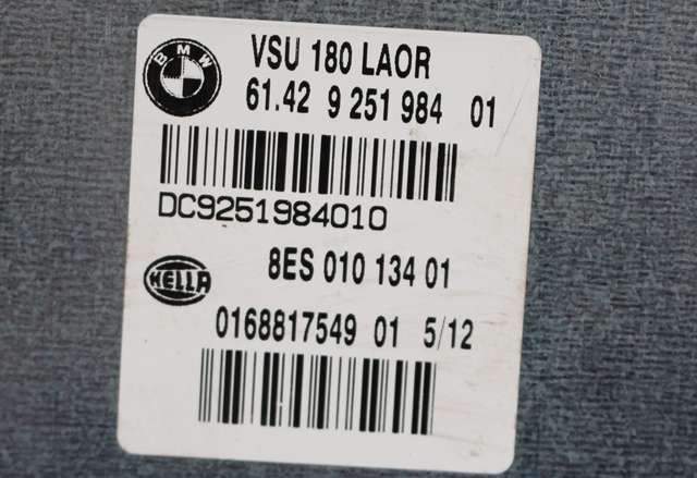 Styreenhet diverse til BMW X3 2010-2017 (F25) (F25) (HELLA|8ES 010 134 01|61.42-9 251 984|)