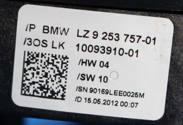 Bryter combi til BMW X3 2010-2017 (F25) (F25) (BMW|9 253 757|)
