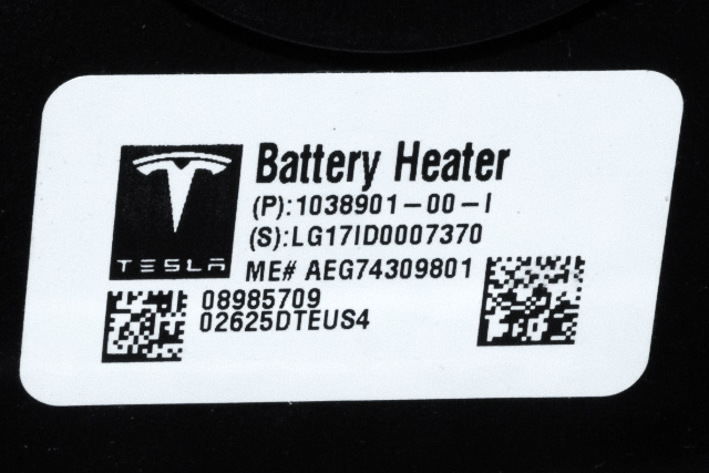 Batterivarmer/kjøl til Tesla Model S 2016-2021 (Fase 2)  (TESLA|1038901-00-I|)