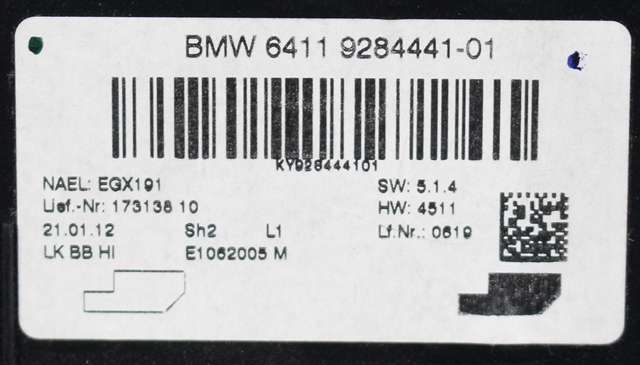 Styreenhet klima/aircondition til BMW 3-Serie 2012-2018 (F30/F31/F34) (F30/F31/F34) (BMW|64.11-9 284 441|)