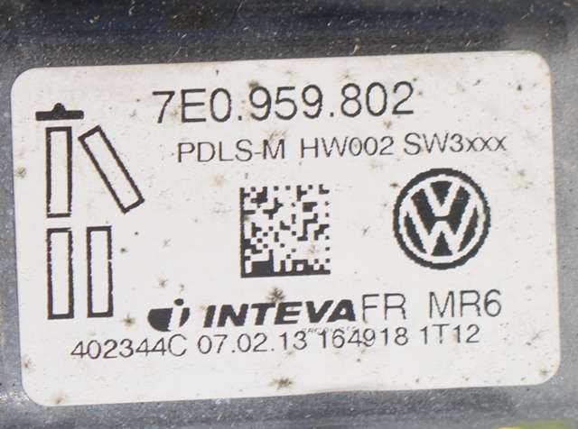 Ruteheis høyre foran til VW Transporter / Caravelle 2009-2015 (Fase 2) (T5) (T5) (VAG|7E0 959 802|)