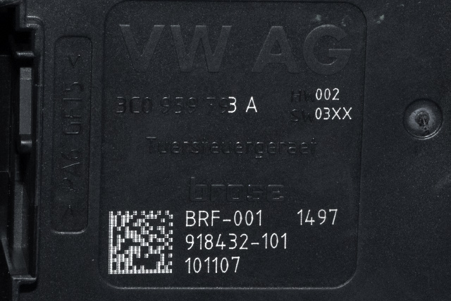 Ruteheis, kun motor, venstre foran til VW Passat 2011-2015 (B7) (B7) (VAG|3C0 959 701 A|)