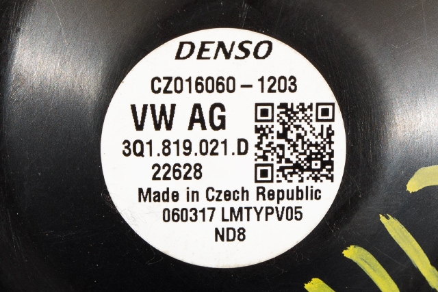 Varmeapparat motor til VW Passat 2015-2019 (Fase 1) (B8) (B8) (VAG|3Q1 819 021 D|)