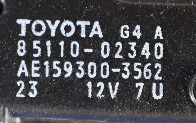 Viskermotor frontrute komplett m/overføring til Toyota Auris 2015-2019 (Type II, Fase 2) (DENSO|159300-3562|85110-02340|)