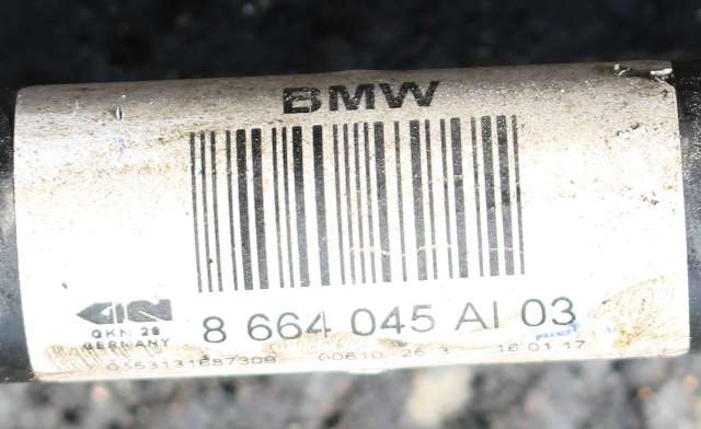 Drivaksel venstre bak, diesel/automat til BMW 5-Serie 2017-->> (G30/G31) (G30/G31) (BMW|8 664 045|)