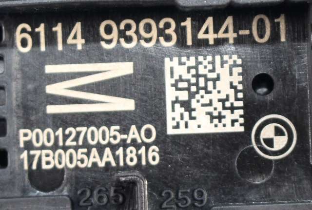 Sikringsboks bagasjerom til BMW 5-Serie 2017-->> (G30/G31) (G30/G31) (BMW|9 393 144|)