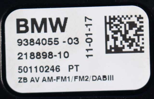 Antenne forsterker til BMW 5-Serie 2017-->> (G30/G31) (G30/G31) (BMW|9 384 055|)
