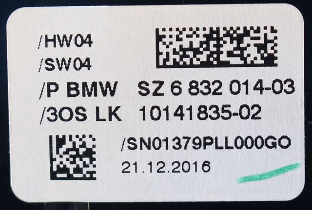 Bryter diverse til BMW 5-Serie 2017-->> (G30/G31) (G30/G31) (BMW|6 832 014|)