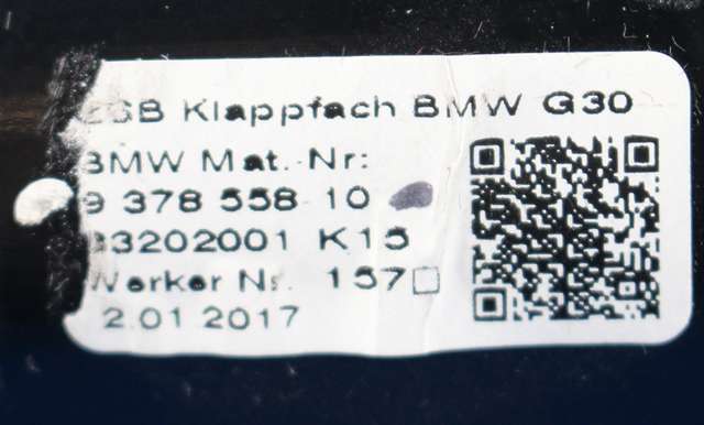 Dashbord myntrom til BMW 5-Serie 2017-->> (G30/G31) (G30/G31) (BMW|9 378 558-10|)