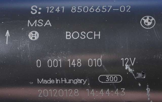 Starter diesel til BMW 3-Serie 2012-2018 (F30/F31/F34) (F30/F31/F34) (BOSCH|0 001 148 010|12.41-8 506 657|)