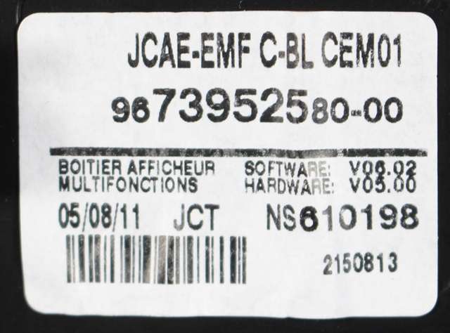 Instrument kjørecomputer til Citroën DS4 2011-2017 (CITROEN|96 739525 80-00|)