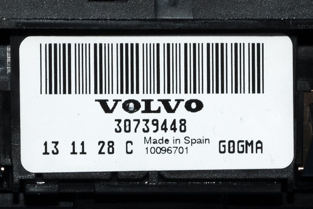 Bryter lys til Volvo XC60 2014-2017 (Type I, Fase 2)  (VOLVO|30739448|)