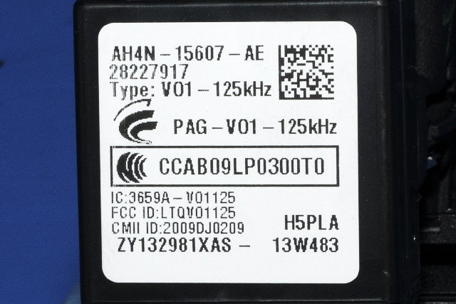 Tenningslås til Volvo XC60 2014-2017 (Type I, Fase 2)  (FORD|AH4N-15607-AE|28227917|)