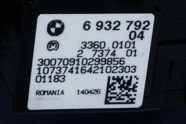 Bryter lys til BMW 1-Serie 2004-2011 (E81/E82/E87/E88) (E81/E82/E87/E88) (BMW|6 932 792|)