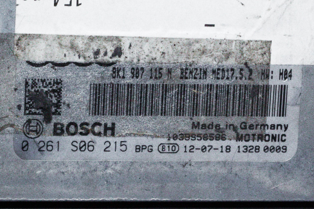 Styreenhet motor til Audi A4 2007-2014 (Type IV) (B8) (B8) (BOSCH|0 261 S06 215|8K1 907 115 N|)