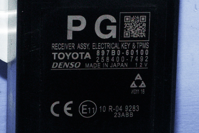 Styreenhet diverse til Toyota Land Cruiser 150 2014-->> (Fase 2) (DENSO|258400-7492|897B0-60100|)