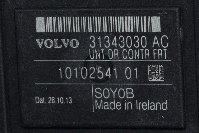 Styreenhet dør høyre foran til Volvo XC60 2014-2017 (Type I, Fase 2) (VOLVO|31343030 AC|)