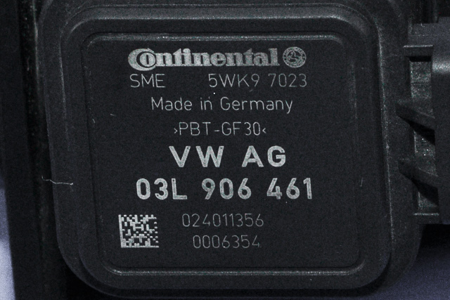 Luftmengde/luftmassemåler til VW Golf VI 2008-2012 (SIEMENS|5WK9 7023|03L 906 461|)
