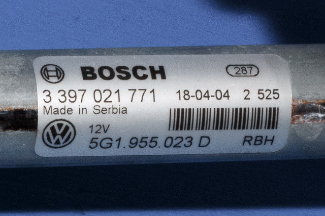 Viskermotor frontrute komplett m/overføring til VW e-Golf 2017-2020 (Fase 2) (VAG|5G1 955 023 D|)