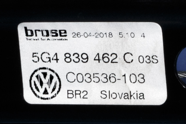 Ruteheis høyre bak til VW e-Golf 2017-2020 (Fase 2)  (VAG|5G4 839 462 C|)
