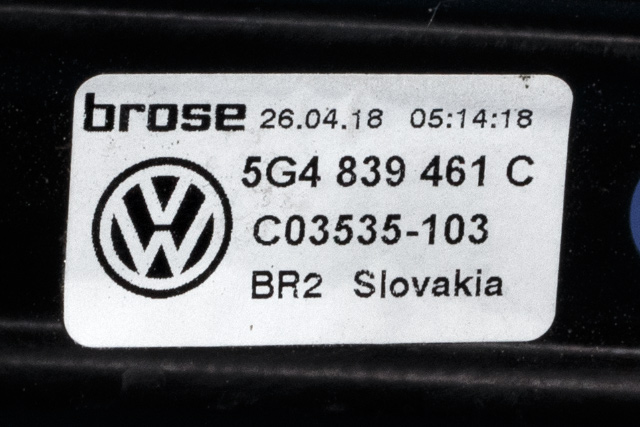 Ruteheis venstre bak til VW e-Golf 2017-2020 (Fase 2) (VAG|5G4 839 461 C|)