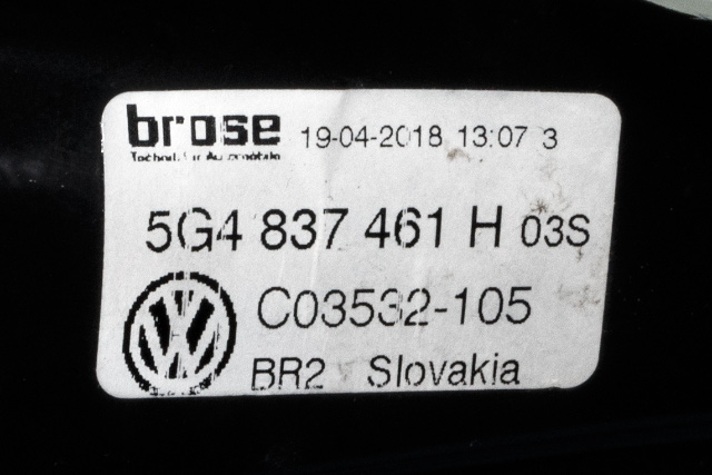 Ruteheis venstre foran til VW e-Golf 2017-2020 (Fase 2)  (VAG|5G4 837 461 H|)