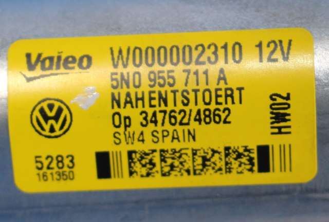 Viskermotor bakrute til VW Tiguan 2011-2016 (Type I, Fase 2)  (VAG|5N0 955 711 A|)